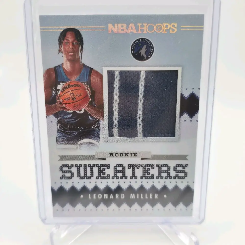 Panini 2023-24 NBA Hoops Rookie Sweaters Leonard Miller MIN #RSW-LMI RC Basketball Card