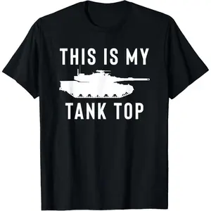 Casual Round Neck Shortsleeve Fashion Cotton Graphic Tees Streetwear M1 Abrams Tank Funny Sarcastic Military Pun Gift T-Shirt