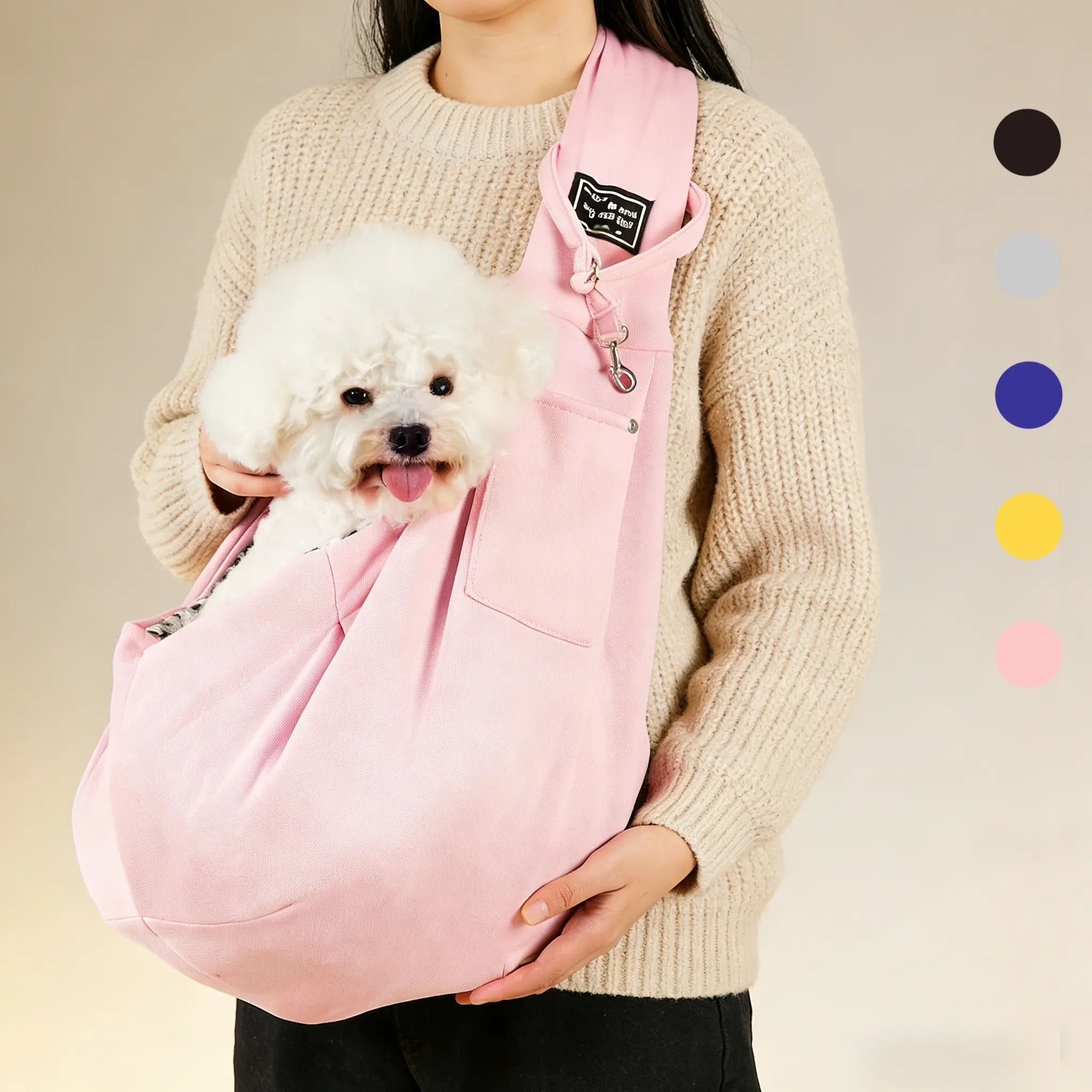 Reversible Hands-Free Dog Car Pet Carrier Bag, Puppy Carrier, Soft Breathable Design, Suitable for Small/medium Dogs/cats, Outdoor Walking/travel Backpack, Animal Carrier