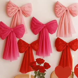 Valentine's Day Decorations, DIY Giant Wall Bow, Hanging Bow for Trees Doors Windows, Cute Home Room Party Kitchen Decor