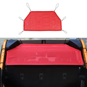 Rear Trunk Mesh Net Sunshade Top Cover, Car Exterior Accessories for 2021+ Ford Bronco 4-Door Version, Cars Accessories Car Protector