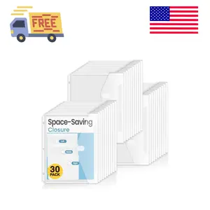 30 Pack Binder Folders with Space-Saving Closure, Super Heavyweight Binder Pockets for 3 Ring Binde, Letter Size
