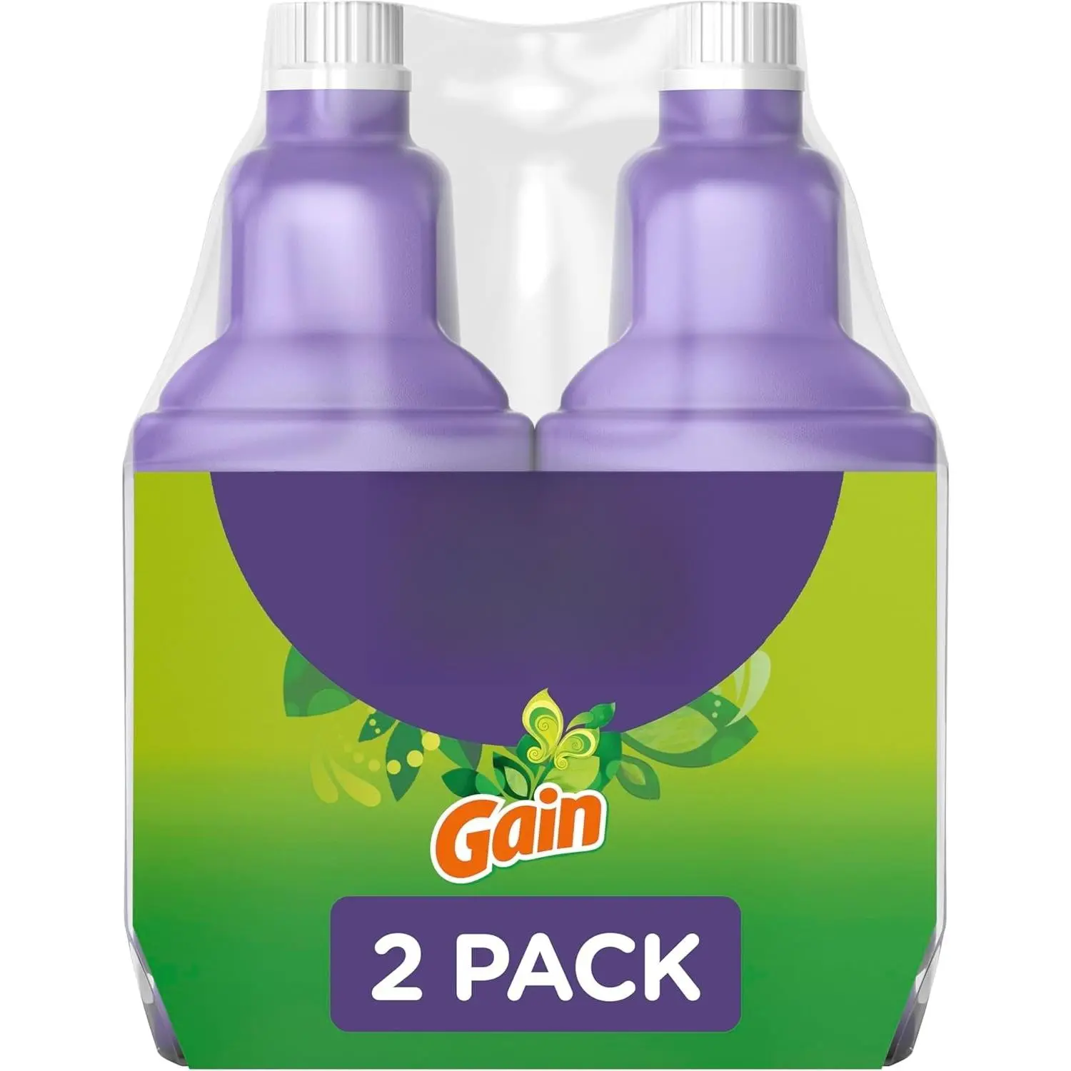 WetJet Scented Floor Cleaning Refill Bottle, Gain Scent, Household All-Purpose & Hardwood Liquid Cleaner, 42.2 fl oz Each, Pack of 2, All-Purpose Cleaner