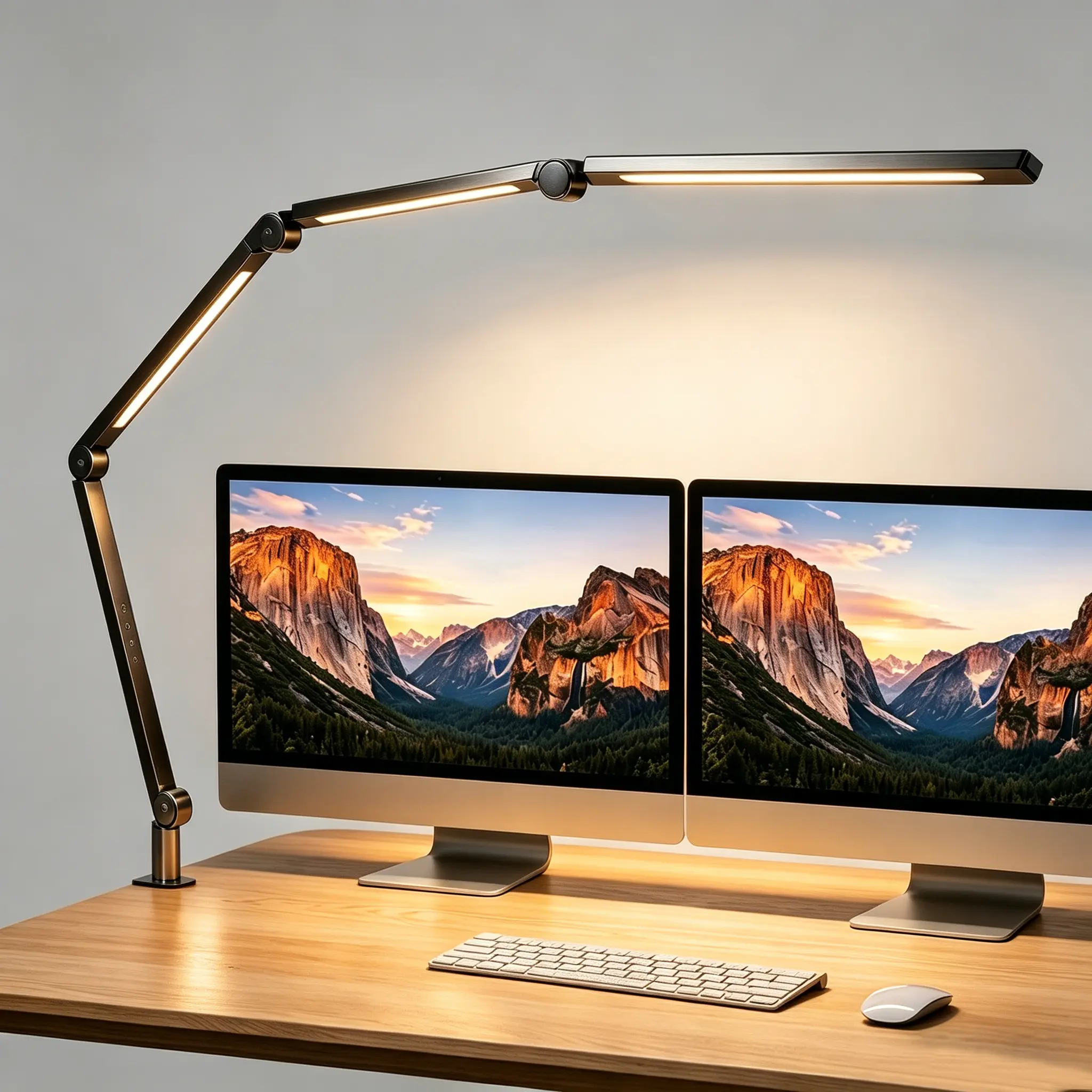 【SummerWins】LED Desk Lamp with Clamp & Adjustable Arm – Dimmable, Eye-Protecting, Space-Saving Light for Home, Office, Manicurists & Puzzle Lovers