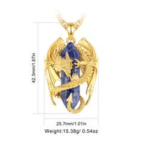 Large Dragon Gold Plated Labradorite