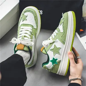 Men's new thick-soled shock-absorbing dad shoes mesh breathable youth casual versatile trendy shoes suitable for men's outdoor activities