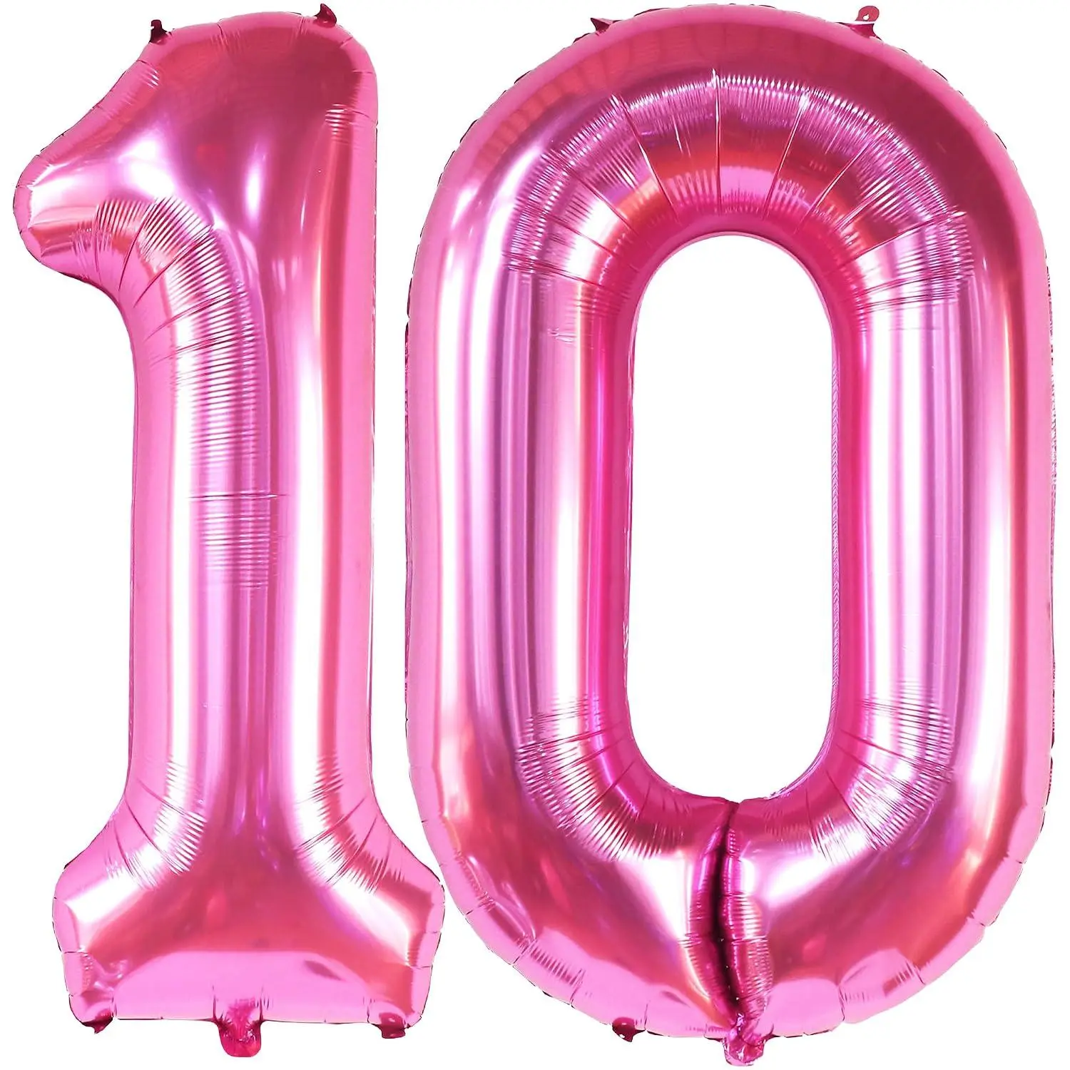 Hot Pink 10 Balloon Number - 40 Inch | Hot Pink 10 Birthday Balloon10Th Birthday Decorations For Girl | Pink Number 10 Balloon | 10Th Birthday Balloons | 10 Year Old Balloons For Girls