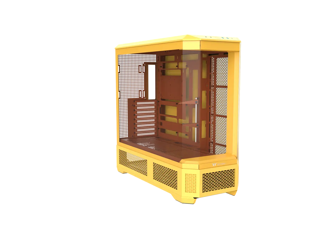 Thermaltake View 600 TG; Full Tower; 420mm Radiator Support; 480mm GPU Clearance; Hidden Connector Support; Rotatable PCIe Slots; 220mm PSU Clearance; Butter Caramel; CA-11H-00FMWN-00