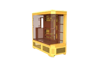 Thermaltake View 600 TG; Full Tower; 420mm Radiator Support; 480mm GPU Clearance; Hidden Connector Support; Rotatable PCIe Slots; 220mm PSU Clearance; Butter Caramel; CA-11H-00FMWN-00