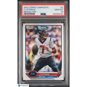 2023 Topps Composite CJ Stroud Refractor Rookie #2 PSA 10 Houston Texans