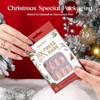 Short Almond 【Christmas Snow】16Sizes 32Pcs