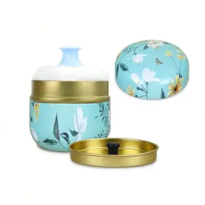 SETNUE Baby Women's Dedicated Empty Powder Box 3.15-inch Portable Container with Soft Puff Leakproof Design for Home Travel Makeup