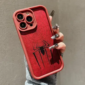 Spider Pattern Phone Case, Anti-drop Cellphone Protective Case, Total Protective Shockproof Mobile Phone Cover for iPhone
