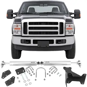 VEVOR Dual Steering Stabilizer, for 2005-2024 Ford F-250/F-350 Super Duty 4WD, Dual Steering Stabilizer Kit Fits with 2 Inches of Suspension Lift or Higher, Enhanced Control and Reduced Vibration