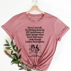 I'm Thinking About The 1997 Performance of Silver Springs Shirt, Nicks and Buckingham Shirt, Fleetwood Mac Shirt, The Dance, Music T-Shirt Bella Canvas T-Shirt Cotton Crewneck