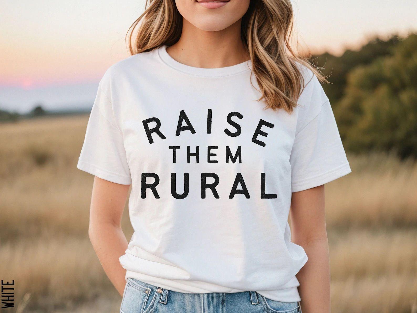 Farm Wife Raise Them Rural Shirt, Sm …