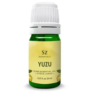 Sz Essentials | Yuzu Essential Oil - Japan - Fresh and Citrusy - Natural Solution for Relaxation - 100% Pure & Natural - 0.17 Fl (5ml) Aromatherapy