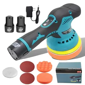 Cordless Buffer Polisher, 6 Inch Portable Polisher with 2 Pcs 12V Lithium Battery, 6 Variable Speed 2500-5000RPM Polishing 2025 NEW Perfect for Car Detailing/Polishing/Waxing