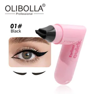 Stamp Pen All-in-One Double-Ended Stamp Pen One Press Molds, Smudge-Proof Eyeliner Pen with Vibrant Color Eyeliner Makeup, Eye Makeup Product