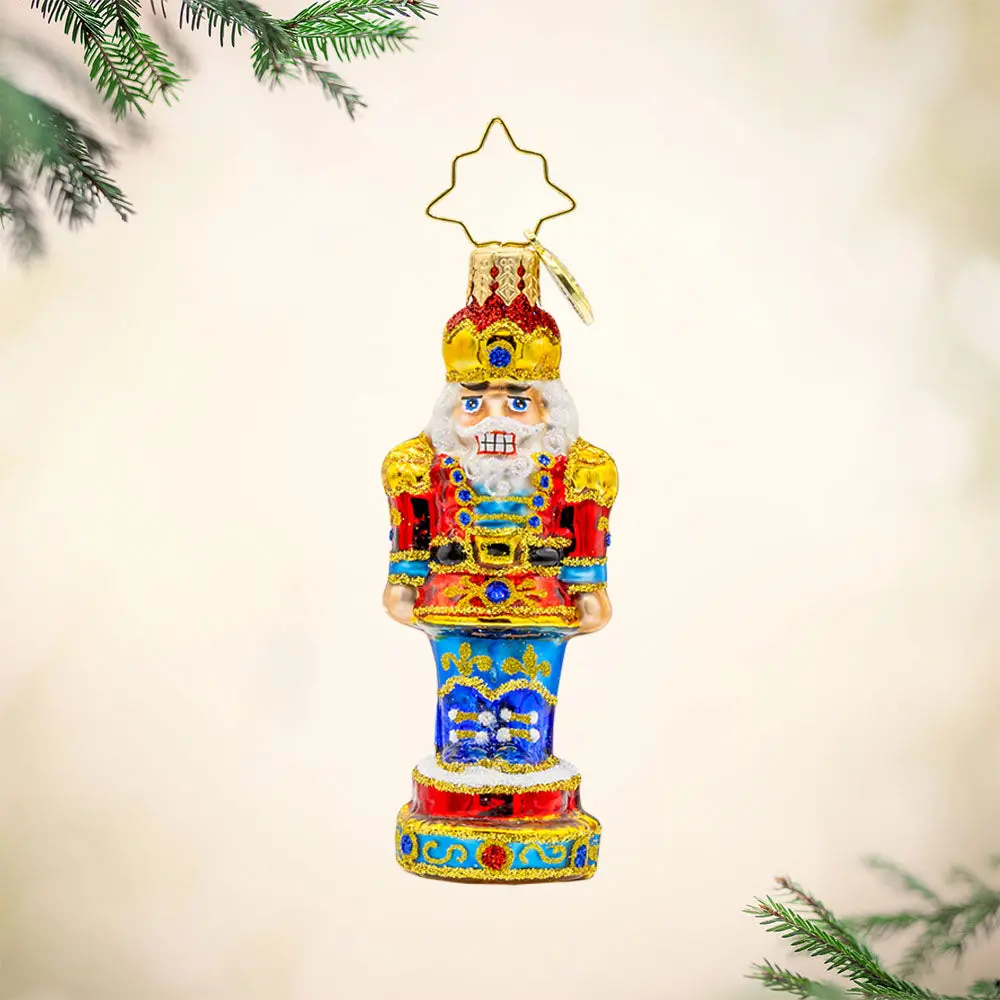 Royal Elegance Nutcracker, Festive Home Decor Ornament, Nutcracker Christmas Decor