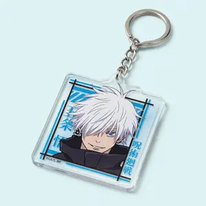 Gojo Satoru Keychain, Jujutsu Kaisen Anime Collectible Charm, Gift for Jujutsu Kaisen Collectors