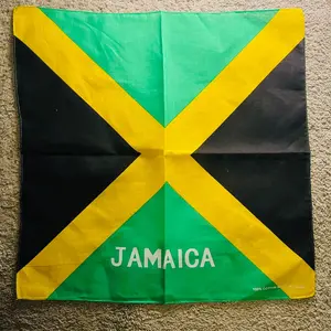 JAMAICA JAMAICAN BANDANA  FLAG DURAG FACE MASK HEAD WRAP MAN CAVE GIFT Cotton Cotton Cotton