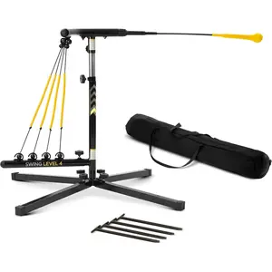 Baseball Hitting Trainer Baseball Swing Trainer Softball and Baseball  Equipment for Batting Practice with Height and Speed Adjustment