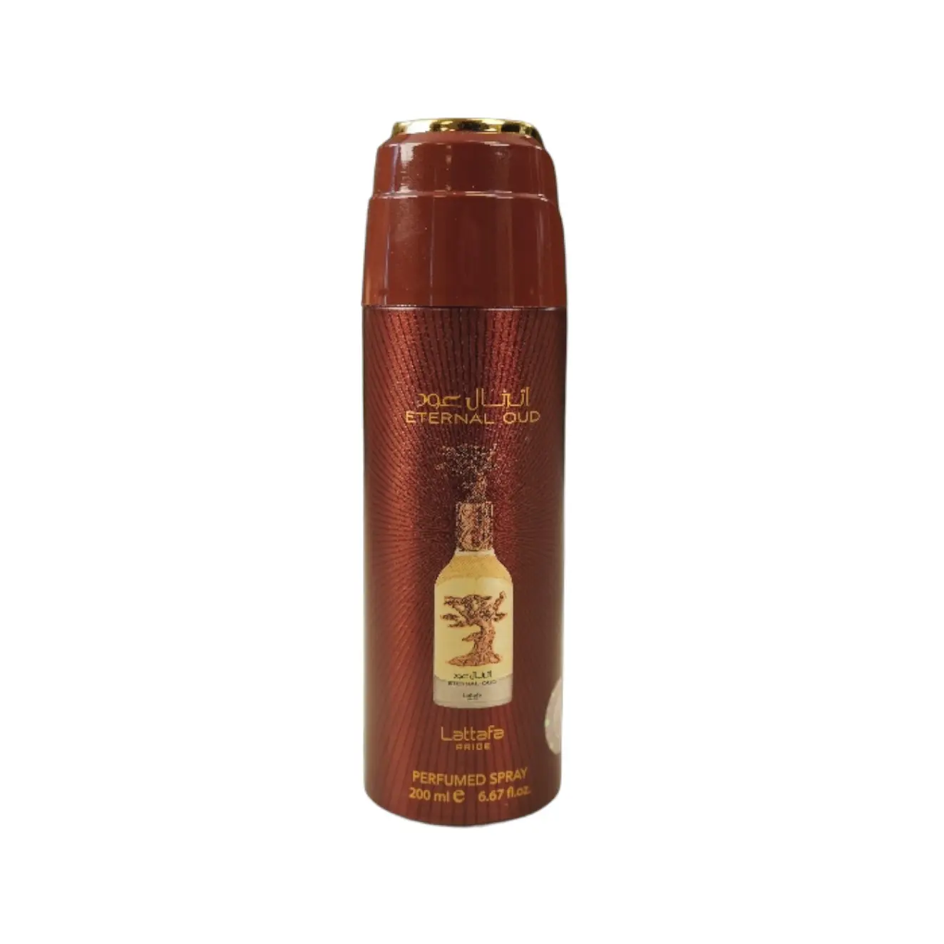 Lattafa Eternal Oud Unisex EDP Sprays, 200 ML Perfumed Spray with Plum-Grapefruit & Heliotrope Notes, Agarwood Base, Single Item
