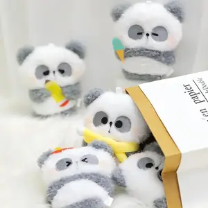 TOYCITY MR.PA "Good Luck Charm" Blind Bag - Random Magnetic Panda Fridge Sticker & Bag Charm Plush Toy, Kawaii Stuffed Animals Surprise, Halloween/Christmas/Thanksgiving/Birthday (1/108 Hidden Chance)