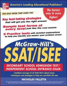 USED-McGraw-Hill's SSAT and ISEE High School Entrance Examinations by Nicholas Falletta (Paperback)