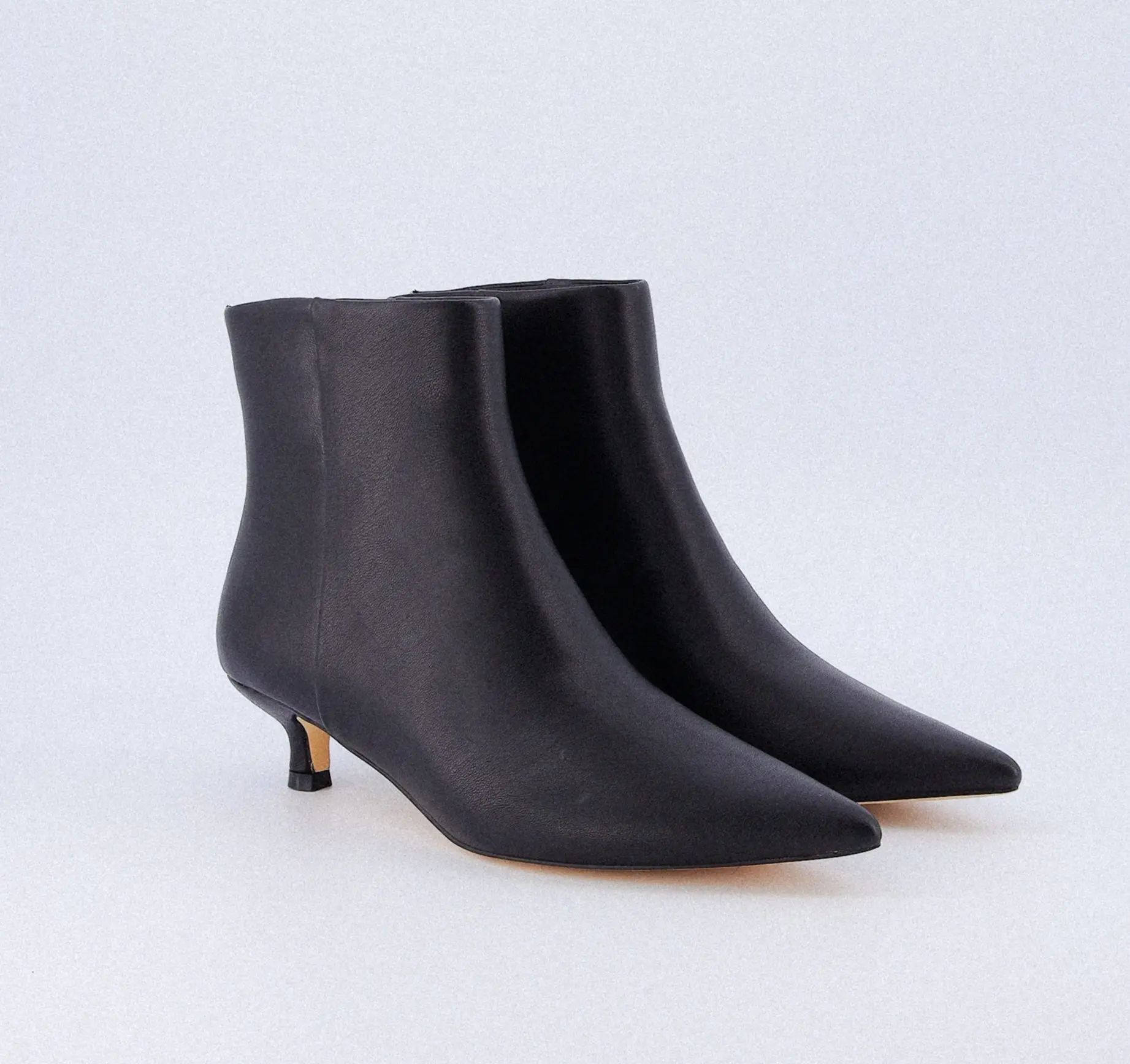 Cushionaire Barbie Pointed Toe Kitten Heel Bootie for Women | Soft Vegan Leather Dressy Ankle Boot With Back Zipper | Sleek Modern Heel Design For Casual And Evening Outfits