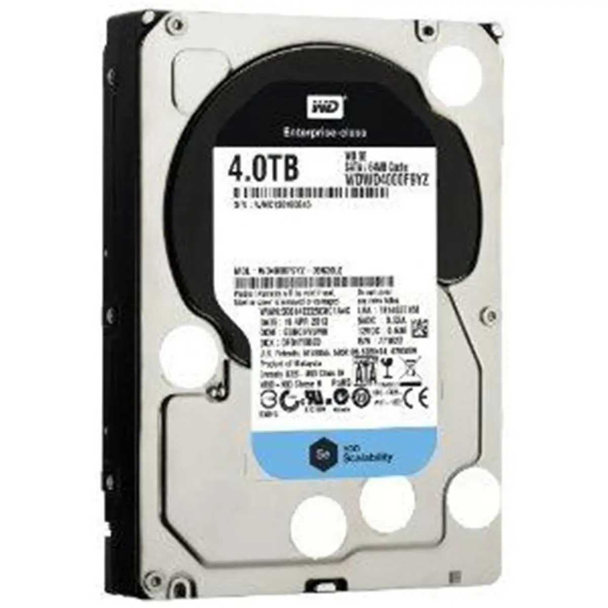 Western Digital Internal Hard Disk - 4TB Storage Drive, 7200RPM, 64MB Cache, SATA600 Interface