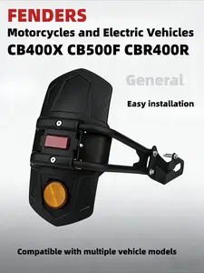 General Motorcycle Electric Vehicle Rear Mudguard, Motor Parts Accessories, CB400X CB500F CBR400R, Etc