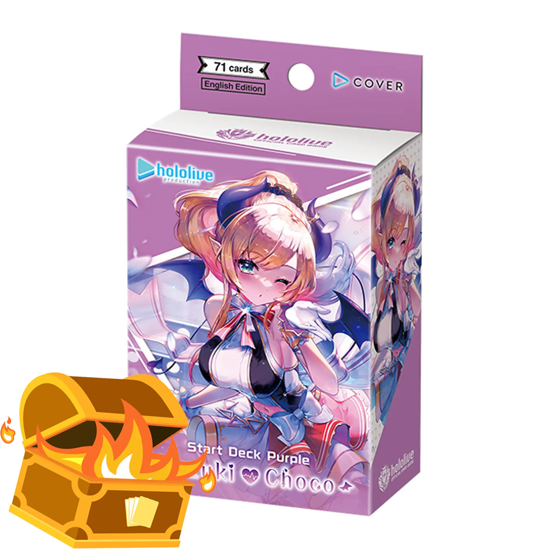 hololive OFFICIAL Trading Card Game Start Deck - Purple Yuzuki Choco, Trading Card Pack