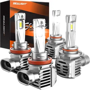 2013 Dodge Durango 9005/HB3 H11/H9/H8 200W 6500K White IP68 LED Headlight Bulbs 2Pairs SEALIGHT S7