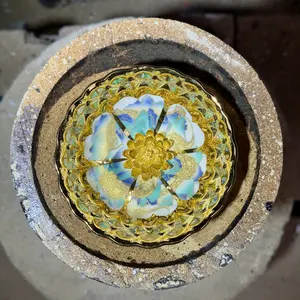 Handmade porcelain Jianzhan cup, teacup, drinking cup,kiln masterpiece LIN XING 21