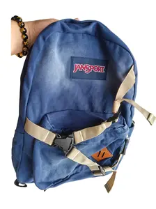 Jansport Navy Blue Washed Backpack for Students & Travel Spider-Man Denim-Style Fashion Backpack — Memorial Day