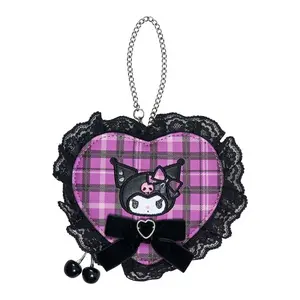 Kuromi Mini Pouch Charm (Rock ’n’ Check Series)
