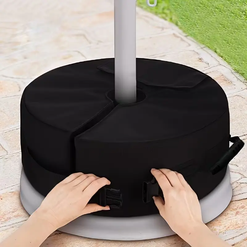 Outdoor Umbrella Windproof Weighted Sand Bag, Thickened Oxford Fabric, Round Anti-Wind Bag, Garden Umbrella Stabilizer, Portable Stability Design, Carry