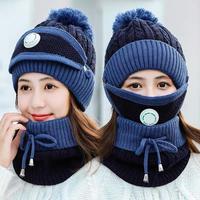 Mask + Hat + Scarf (blue)