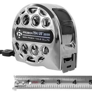 Stainless Steel Retractable Measuring Tape Easy Read Measuring Tape Tape Measure with Double-Sided Scale Waterproof Tape Measure for Household Agricultural Industrial Woodworking (25 ft)