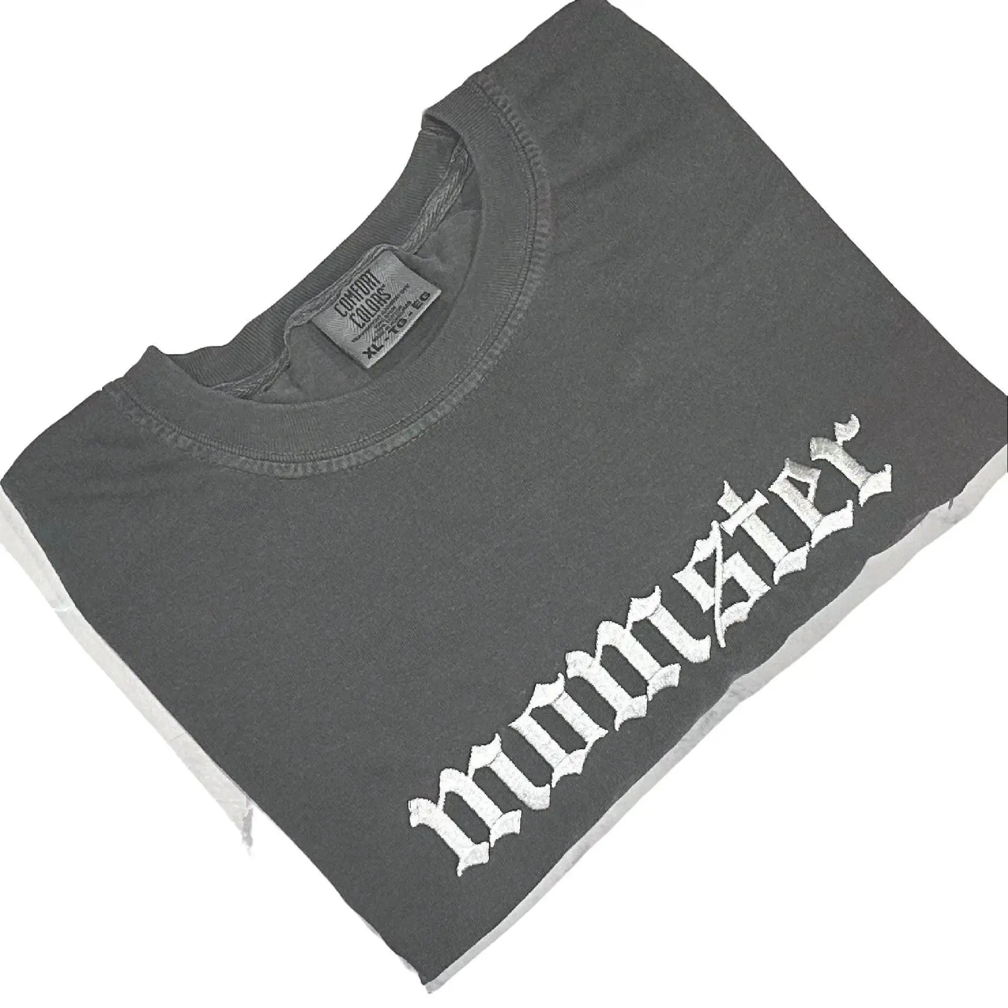 Embroidered Momster Comfort Colors Tee White Thread Shirt Top