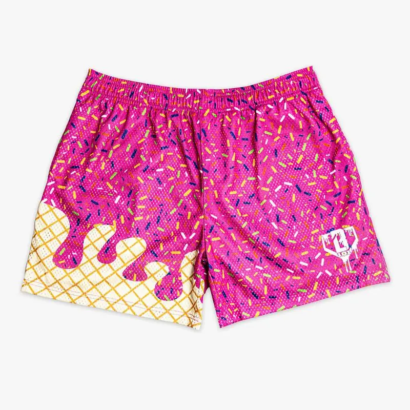 Ice Cream Shorts, Casual Streetwear Athletic Shorts
