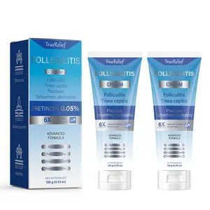 TrueRelief Folliculitis Soothing Cream 120g – Anti-Bacterial Hair Follicle Care for Scalp, Face & Body – Gentle Skin Calming & Redness Support Formula