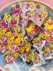 Anime Girl  Acrlyic focal bead