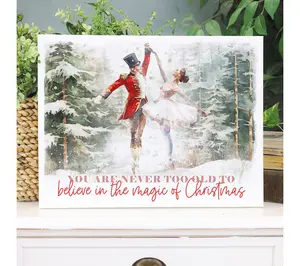 Sincere Surroundings 17" Christmas Nutcracker Wrapped Canvas