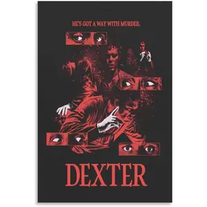 Dexter Canvas Poster Wall Art - Aesthetic Home Decor Painting for Living Room Bedroom Bar 26
