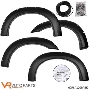 Fender Flares Wheel Pocket Rivet Style Fits 1999-07 Ford F250 F350 Super Duty