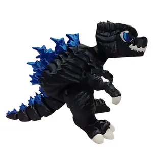 Godzilla 3D Printed Articulating Figurine Articulated Godzilla 3D Printed Articulating Figurine Articulated