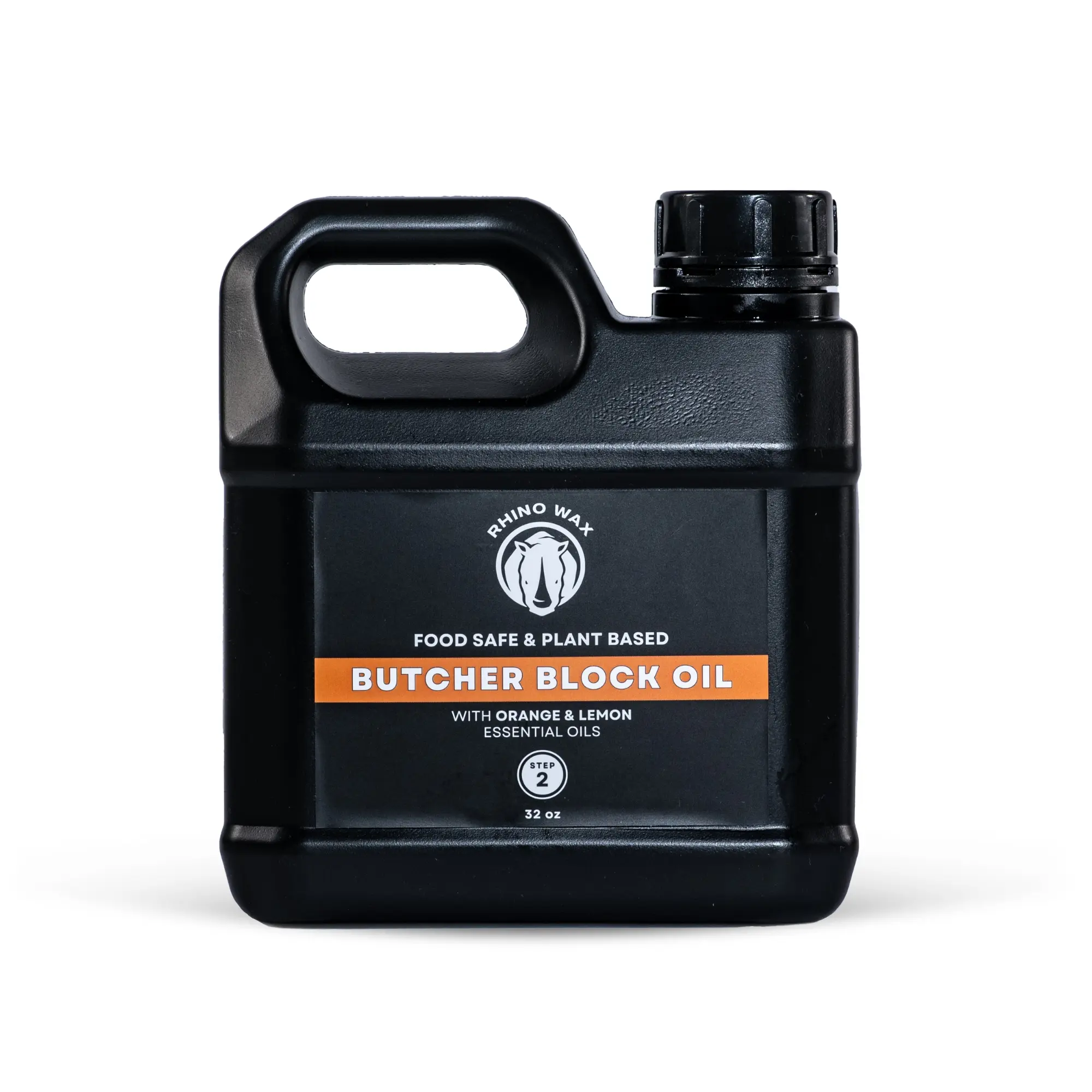 Rhino Wax Coconut Butcher Block Oil 32oz Refill Wood Countertop Conditioner